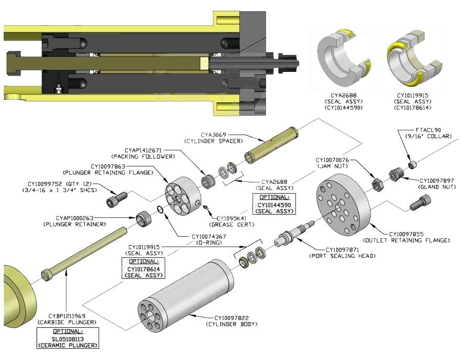 Cylinder Assembly  Ioc (Carbide Plunger)