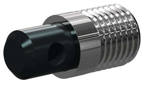 [B2728842] 90° HOZZLE Specialty 90° Angle Nozzle; 7/16" OD Barrel ANGLE 3/4" Steel Thread 3/16"