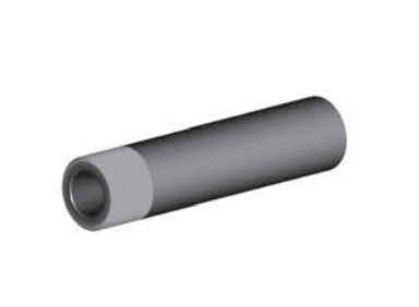 [B2615680ZA] BP200 SiAlON Long Venturi Nozzle 1" Entry, 1-1/4" Zinc Alloy Thread 1/2"